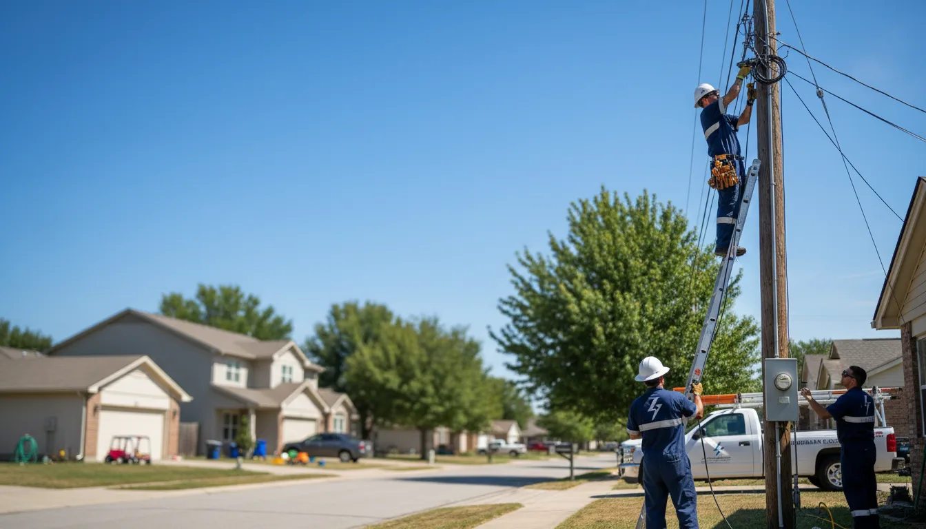 Residential electrician providing installation services in Millersview, TX
